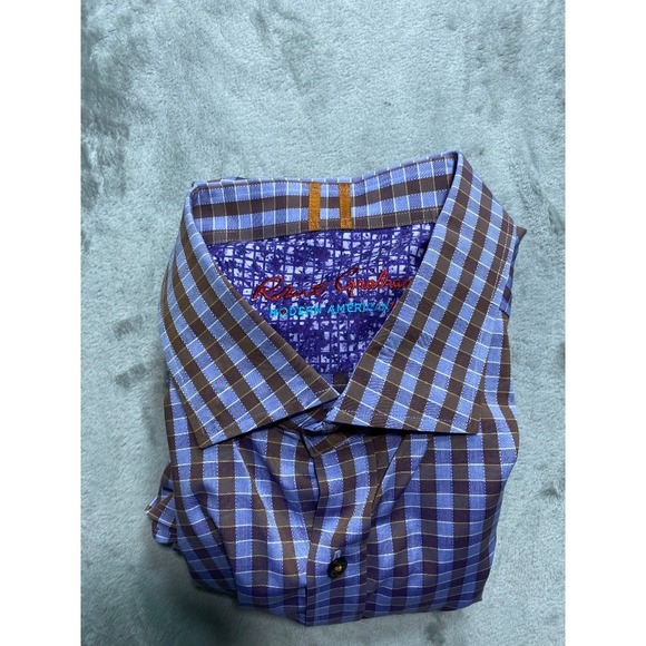 Robert Graham Modern American Checkered Long Sleeve Button Up Shirt 2XL - Picture 12 of 13